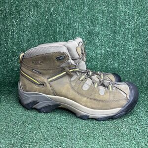 KEEN Targhee II Mid Waterproof Hiking Trail Gorpcore Boots Brown Mens Size 10.5